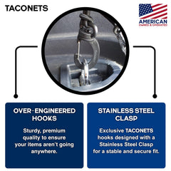 TacoNets installed in 4Runner cargo holding fishing gear for organized transport