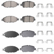 TadaMark front packaging showing 8pcs brake pads and fitment benefit