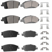 TadaMark front semi-metallic pads packaging showing durable construction benefit