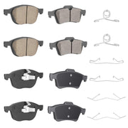 TadaMark front brake pad profile showing shape and quiet operation benefit