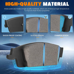 TadaMark installed front pads on Silverado brake assembly improving stopping confidence