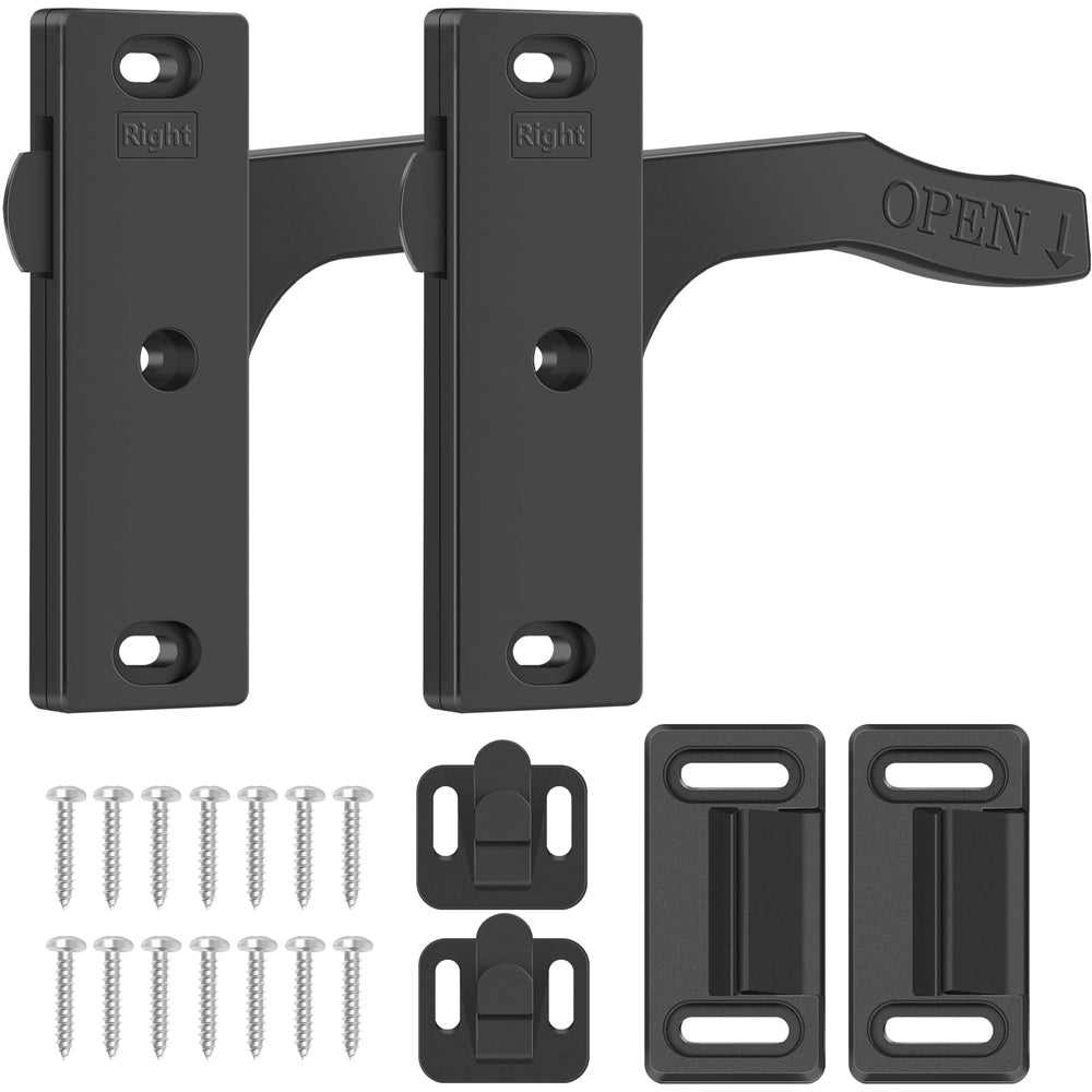 TAGLLY right-hand latch front view showing robust metal handle and finish for durability