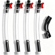 Taiss front packaging showing four 14-inch hoses and accessories for quick identification and readiness