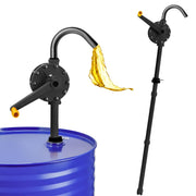 TALFIT drum pump front view showing durable build and fast transfer