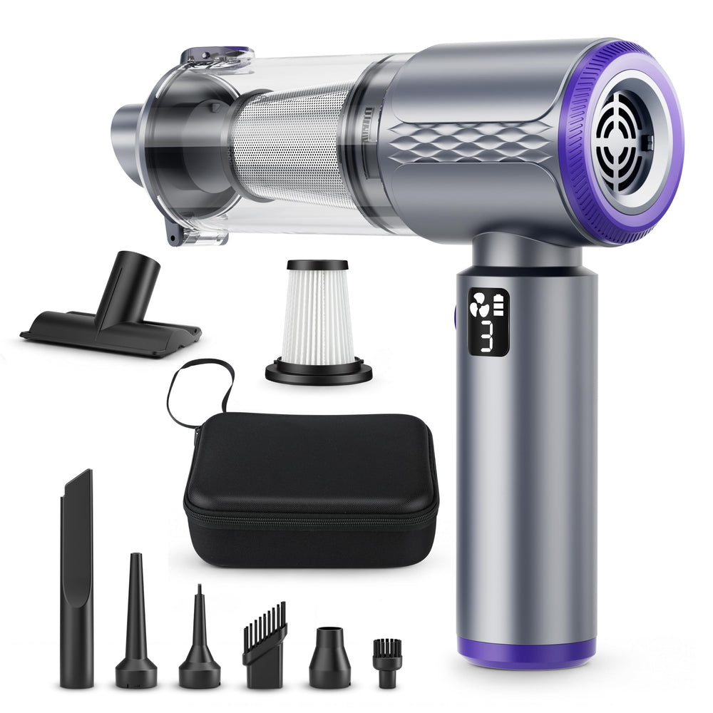 Talkfun front view with accessories showing compact design and portability benefit