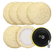 Tallew front packaging showing 8-inch wool pads and accessories for fast corrections