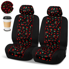 Tallew front seat covers installed showing fresh cherry look and easy protection
