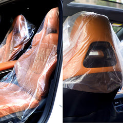 Tallew clear seat cover full spread across a car seat to protect upholstery