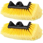 Tanlade front view of two yellow brush heads showing shape and fit for easy replacement