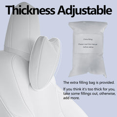 TANOLA TESBEAUTY open zipper showing removable filling for adjustable firmness