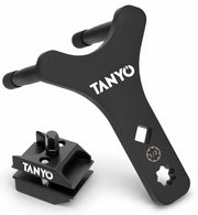 TANYO strut spreader front view showing tip for precise engagement and safer separation