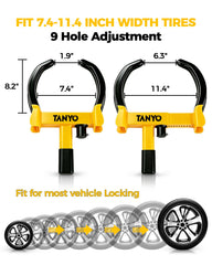 TANYO detail of nine-hole adjustment system offering secure, wobble-free fit