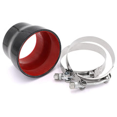 Taukealugs stainless T-bolt clamps detail showing strong even clamping benefit