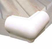 Taylor Made front view of white 6x6 corner bumper showing clean finished edge and protection