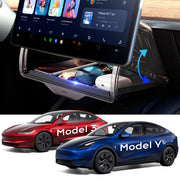 TAZENI front view of under-screen organizer showing sleek profile and fit benefit