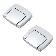 TCMI chrome latch front profile showing clean finish and restored look