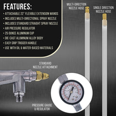 TCP Global flexible extension wands attached reaching into tight vehicle panel