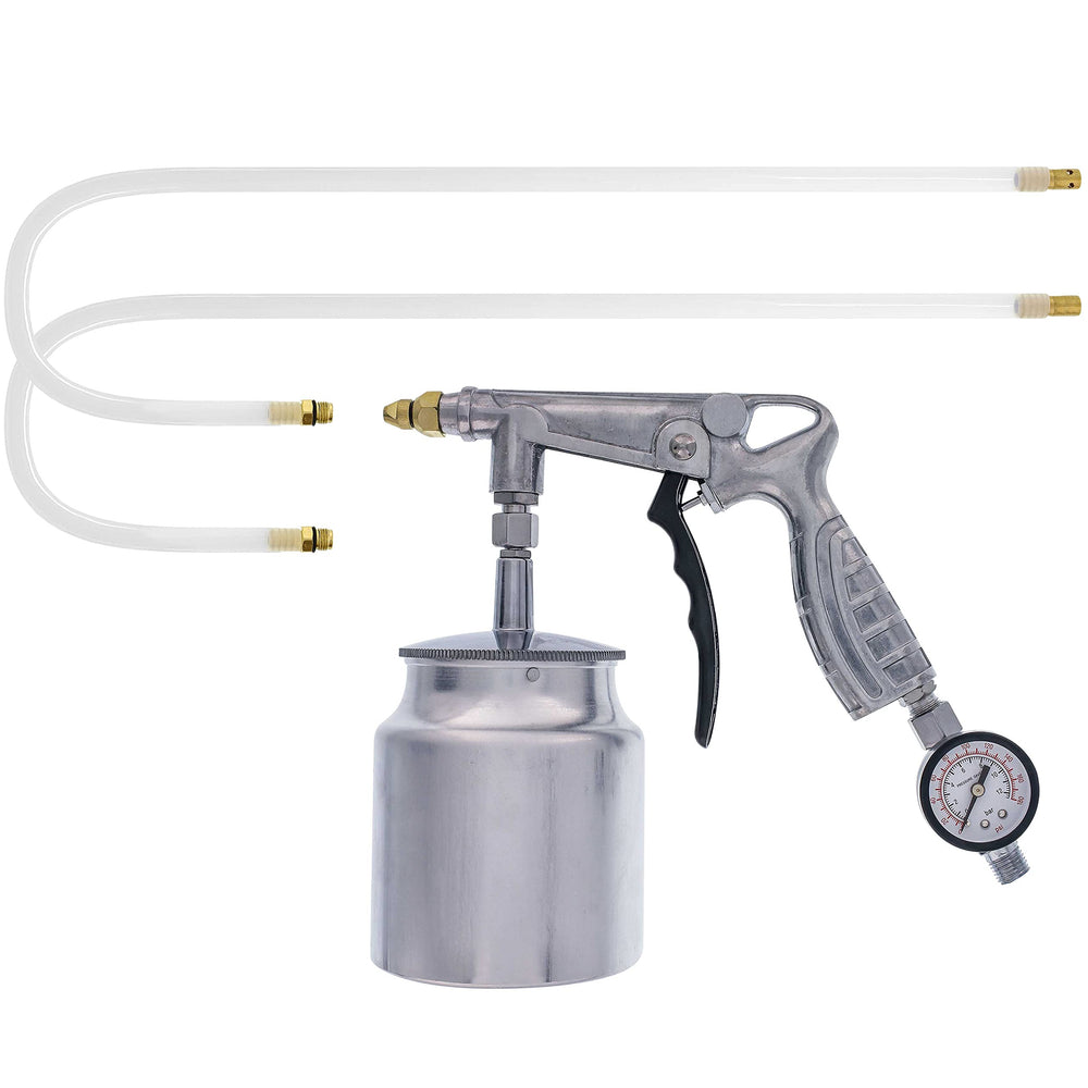 TCP Global front view of gun and suction cup showing capacity and control