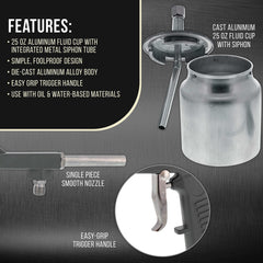 TCP Global nozzle close-up displaying adjustable tip for precise texture control