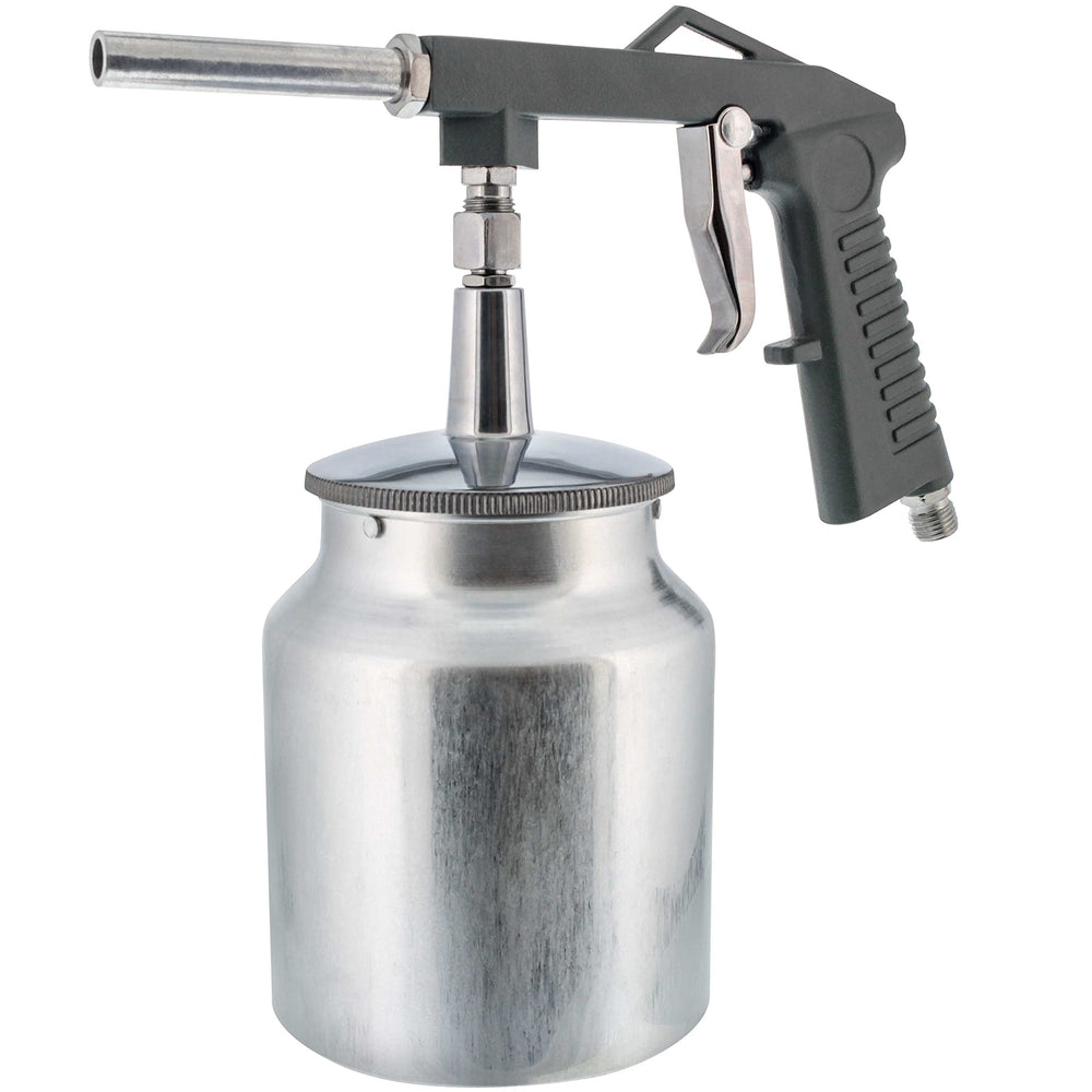 TCP Global spray gun front view showing durable body and professional control