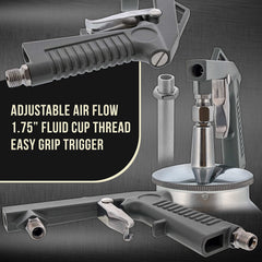 TCP Global spray gun in use under vehicle showing efficient undercoating application