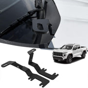 TECHPICCO front view of ditch light brackets showing clean fit and styling
