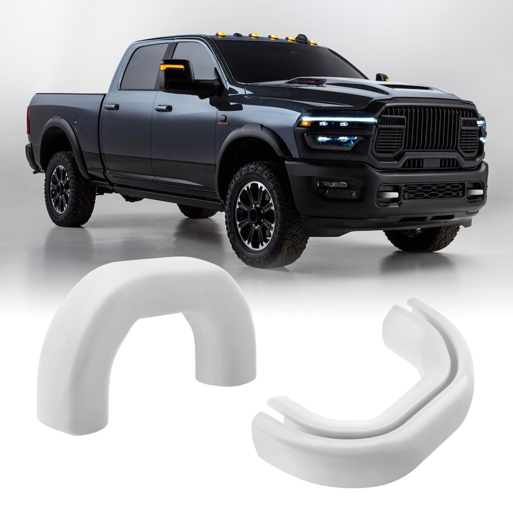 TECHPICCO front view of tow hook cover showing clean OEM-style finish and improved appearance