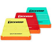 TECKWRAP felt squeegee front view showing shape and colors for precise control