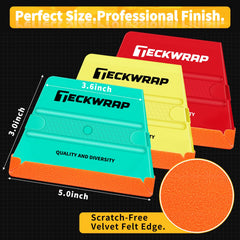 TECKWRAP trapezoid profile close-up demonstrating corner reach advantage