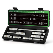 TecoTek front packaging showing full 7-piece spark plug kit and benefits