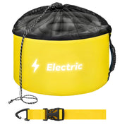 Tecreddy front view yellow bag showing durable storage and easy access