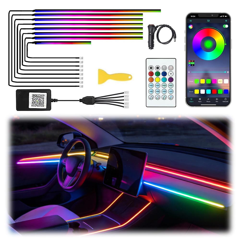 TEKSHINNY front packaging showing full acrylic LED kit and benefits