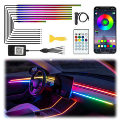 TEKSHINNY front packaging showing full acrylic LED kit and benefits