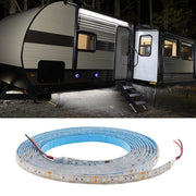 TEKSHINNY front view of LED strip kit showing full length and components, durable lighting