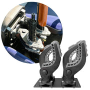telfair front view of under-seat gun rack shows compact profile and space saving