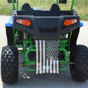 Telimocy front view attached to UTV showing secure storage benefit