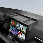Temmis front view of dash organizer showing tidy storage benefit