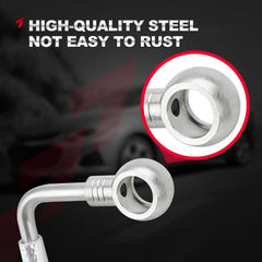 TEMSONE coolant feed line hose showing flexible connection and reliability