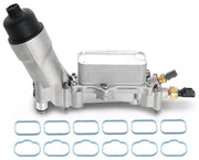 TEMSONE front view of aluminum oil filter housing shows durable upgrade benefit