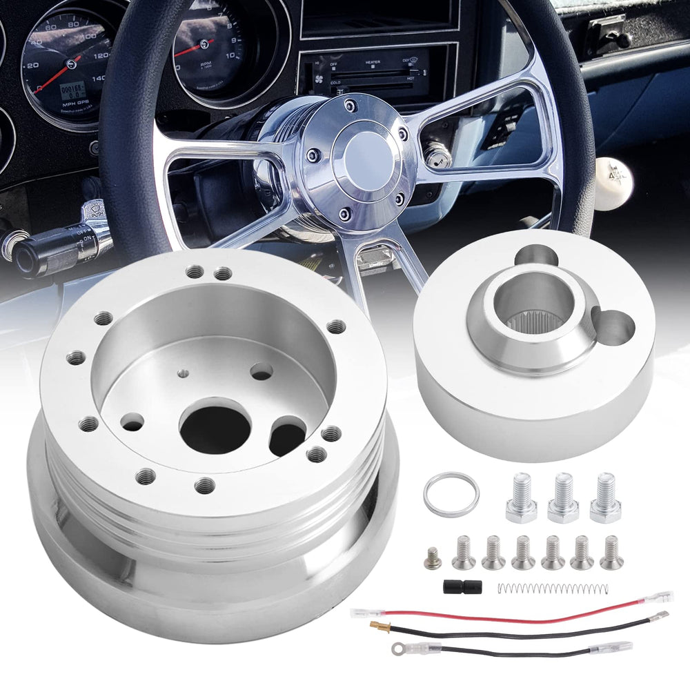 TEMSONE front view hub adapter showing bolt pattern and clean finish for easy fitment