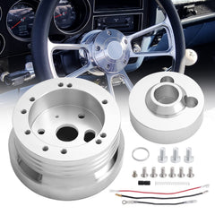 TEMSONE front view hub adapter showing bolt pattern and clean finish for easy fitment