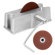TEMSONE front view of piston ring filer showing compact bench mounting and precise fit