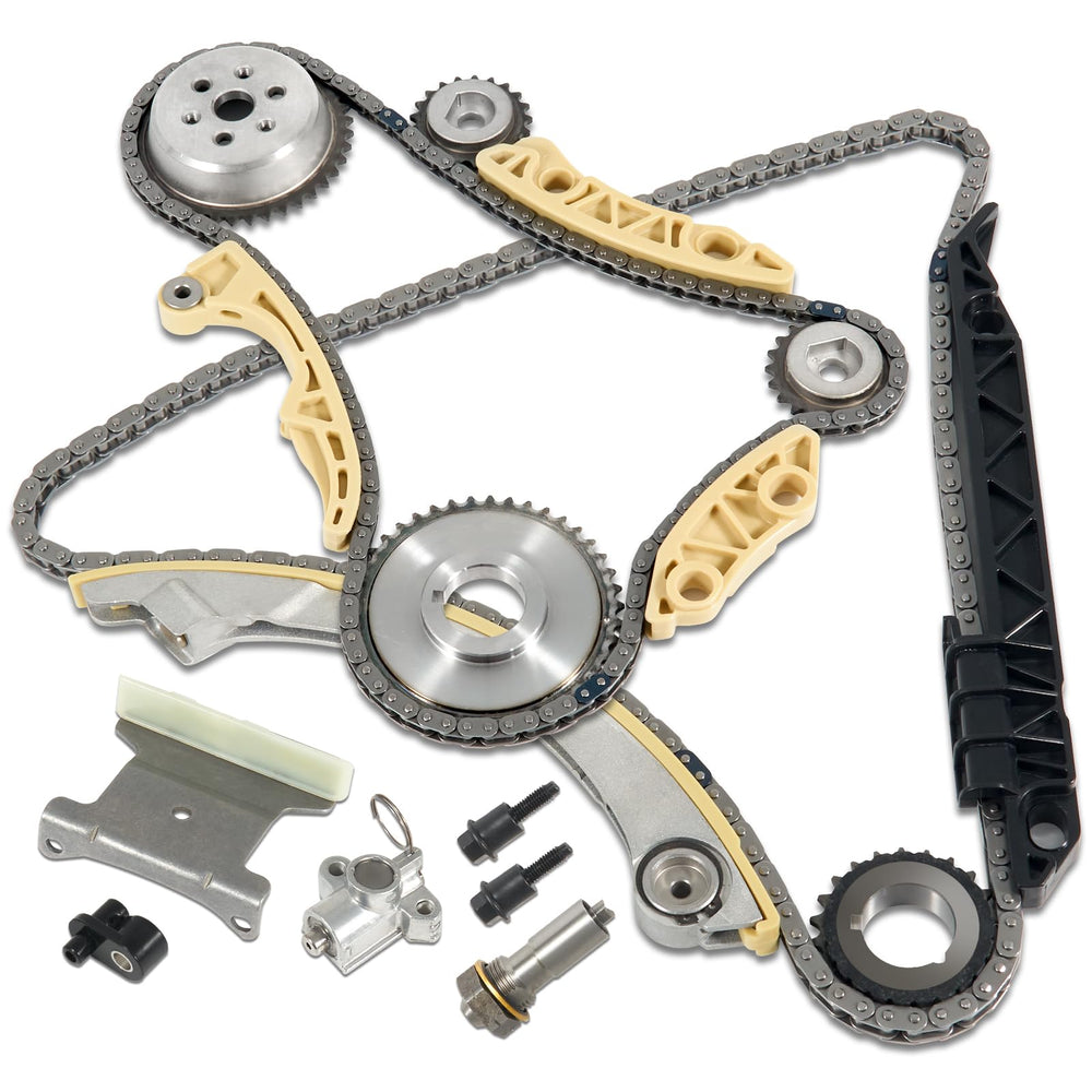 TEMSONE timing chain kit front packaging showing full contents and part benefits