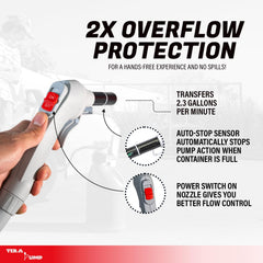 TERA PUMP hose detail highlighting weather-resistant vinyl for durability