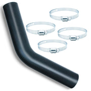 TERLIGSK front view of fuel filler hose showing included clamps and ready-to-install benefits