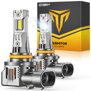 Termitor front view of 9005 bulb showing compact design and brighter visibility