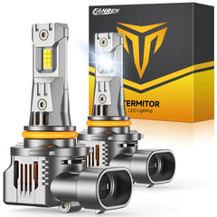 Termitor front view of 9005 bulb showing compact design and brighter visibility
