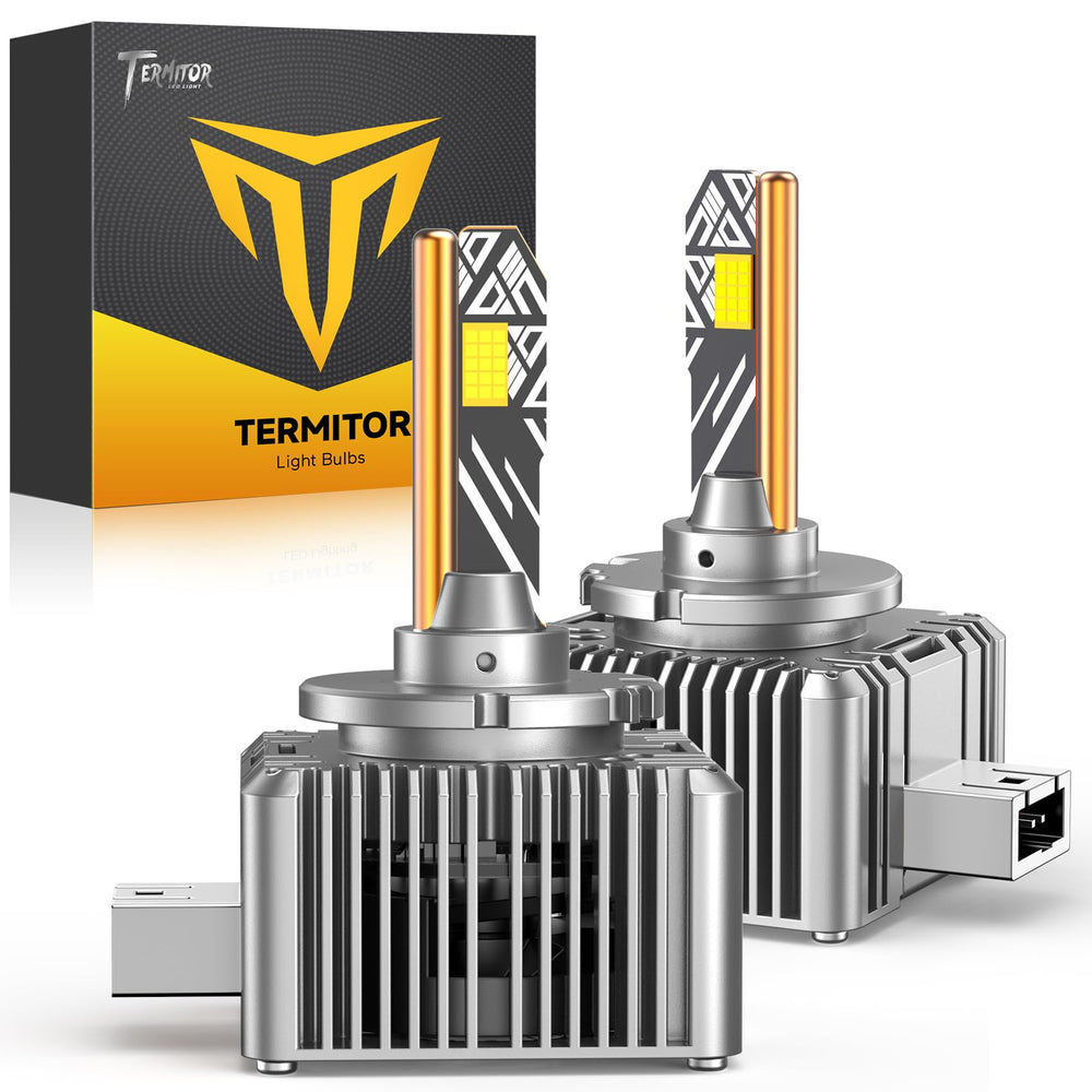 Termitor front packaging showing two D1S bulbs and benefits