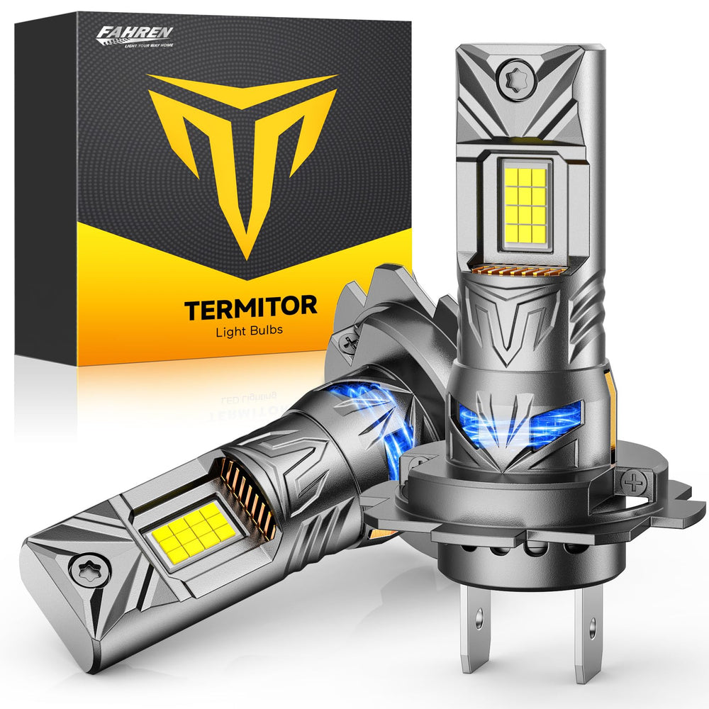 Termitor front view pack of two bulbs showing compact design and instant bright upgrade
