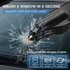 TERRASTRIKE CAR ESCAPE concealed cutter closeup showing guarded blade for safe storage